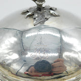 George IV Sterling Silver Crested Muffin Dish & Cover Antique 1830 London