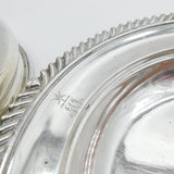 George IV Sterling Silver Crested Muffin Dish & Cover Antique 1830 London