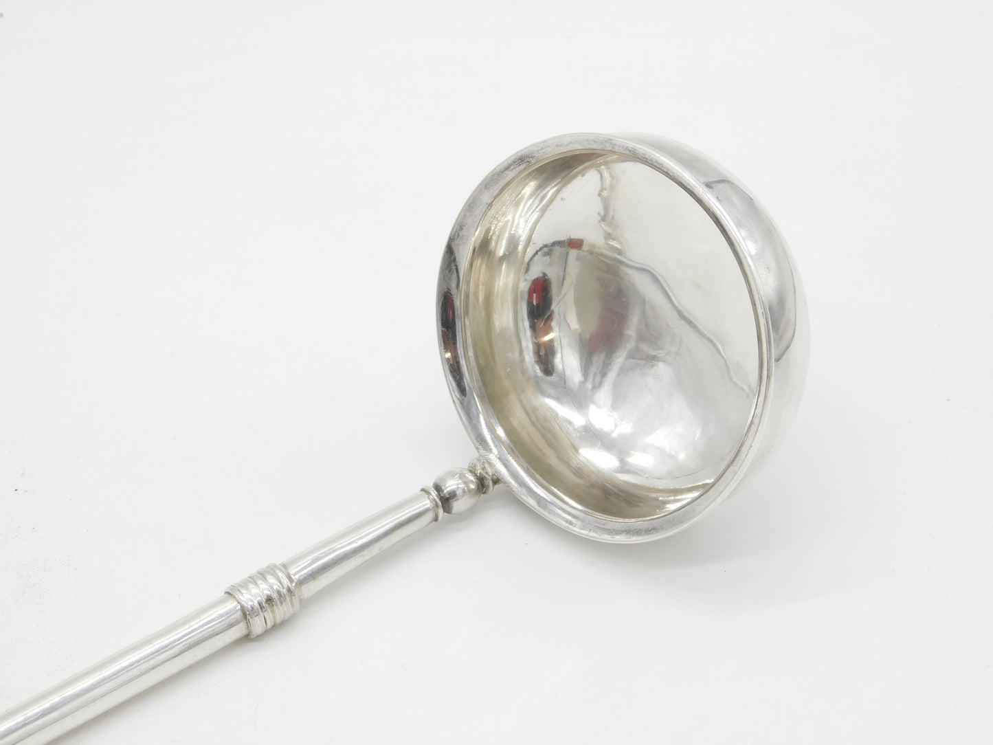 George IV Scottish Sterling Silver Acorn Finial Toddy Ladle Antique 1825 Glasgow