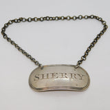 George III Sterling Silver Sherry Decanter Label Antique 1808 London