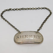 George III Sterling Silver Sherry Decanter Label Antique 1808 London