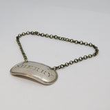 George III Sterling Silver Sherry Decanter Label Antique 1808 London