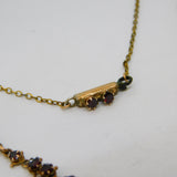 19th Century Austro-Hungarian Gold & Bohemian Garnet Locket Necklace Antique c1860