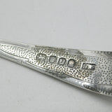 Large Georgian Sterling Silver Ornate Sugar Caster Ladle 1795 London Antique