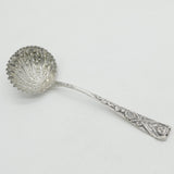 Georgian Ornate Sterling Silver Sugar Caster Ladle Cherub 1799 London Antique