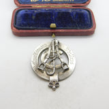 Tiffany & Co. WW1-era Sterling Silver 'Major AE Phillips' North Irish Horse Cyclist Regiment Fob Medal c1918