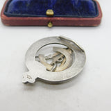 Tiffany & Co. WW1-era Sterling Silver 'Major AE Phillips' North Irish Horse Cyclist Regiment Fob Medal c1918