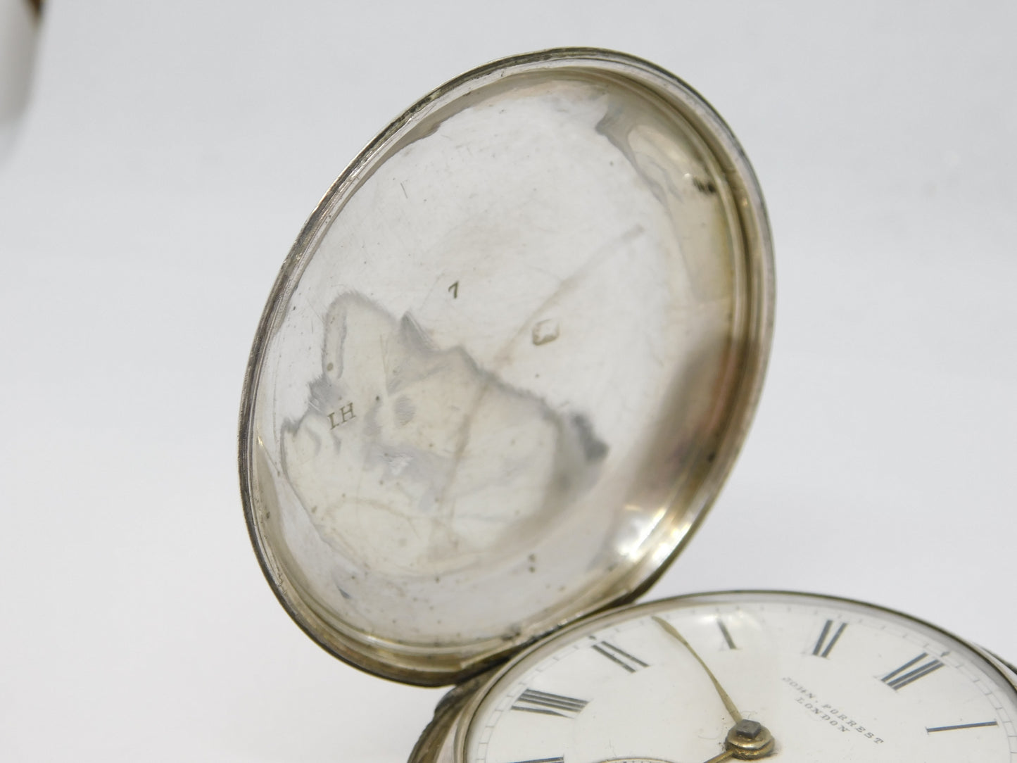 Victorian Large Sterling Silver Full-Hunter Pocket Watch Antique 1897 Chester