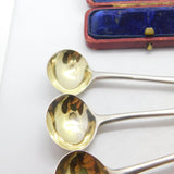 Set of 4 Georgian Sterling Silver 'C' Initial Mustard Spoons 1800 London Antique