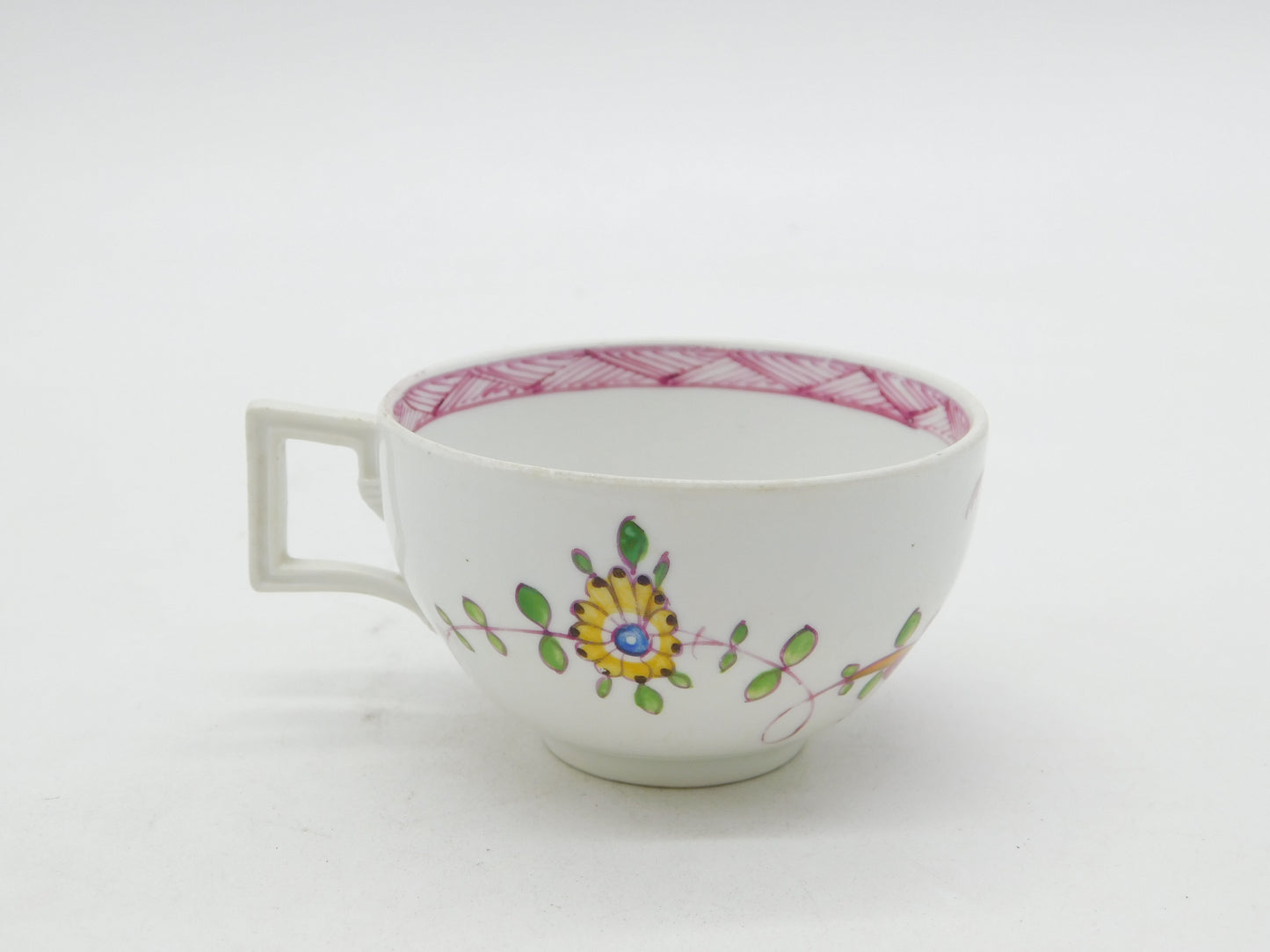 18th Century Meissen Porcelain Floral Painted Teacup Antique 1774-1818