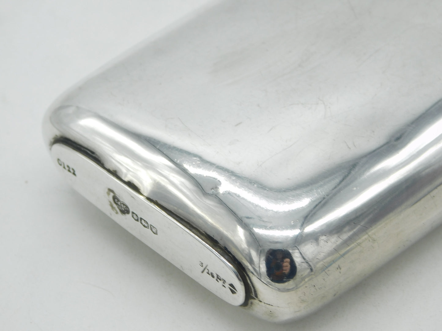 Sterling Silver Hip Flask Antique 1939 Sheffield Goldsmiths & Silversmiths Co.
