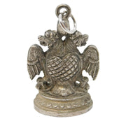 19th Century Indian Hindu Cast Sterling Silver God Charm Pendant Antique c1890