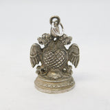 19th Century Indian Hindu Cast Sterling Silver God Charm Pendant Antique c1890