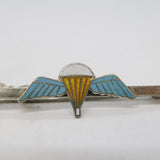 WWII-era Sterling Silver Enamel Airbourne Forces SAS Brooch Antique c1940