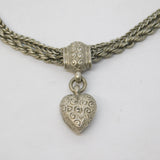 19th Century Sterling Silver Albertina Fancy Link Bracelet Antique c1880