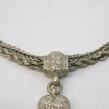 19th Century Sterling Silver Albertina Fancy Link Bracelet Antique c1880