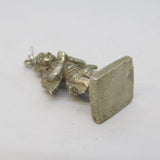 19th Century Indian Hindu Cast Sterling Silver Charm Pendant Antique c1890