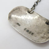 George IV Sterling Silver Madeira Wine Decanter Label Antique 1823 London