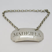 George III Sterling Silver Madeira Decanter Label Antique 1802 London