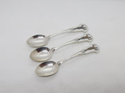 Sterling Silver Colourful Enamel Harlequins Souvenir Spoons Antique 1928 Deco