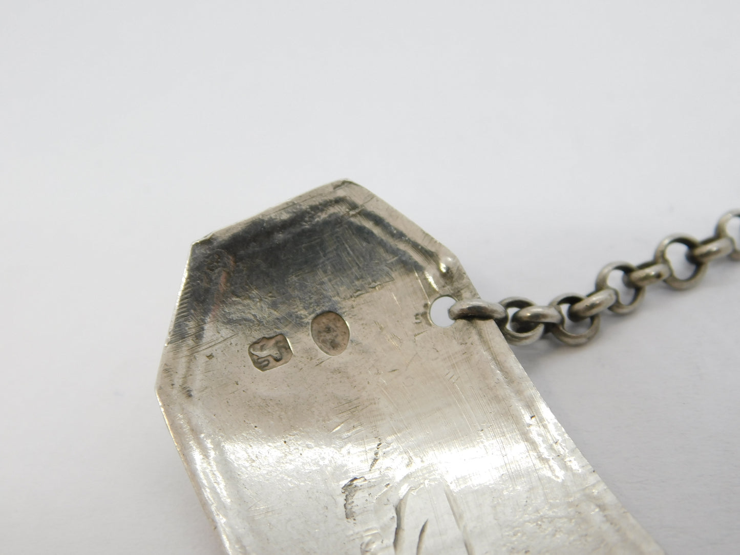 George III Sterling Silver Rum Decanter Label Antique c1780 Robert Hennell I