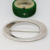 Hans Hansen Danish Sterling Silver Modernist Brooch No. 115 Antique c1940