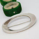 Hans Hansen Danish Sterling Silver Modernist Brooch No. 115 Antique c1940