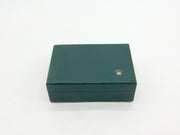 Original Green Large Tooled Leather Rolex Watch Box Vintage c1950s