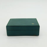 Original Green Large Tooled Leather Rolex Watch Box Vintage c1950s
