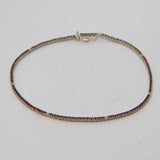 18ct White Gold, Ruby & Diamond Set Tennis Bracelet Vintage c1990