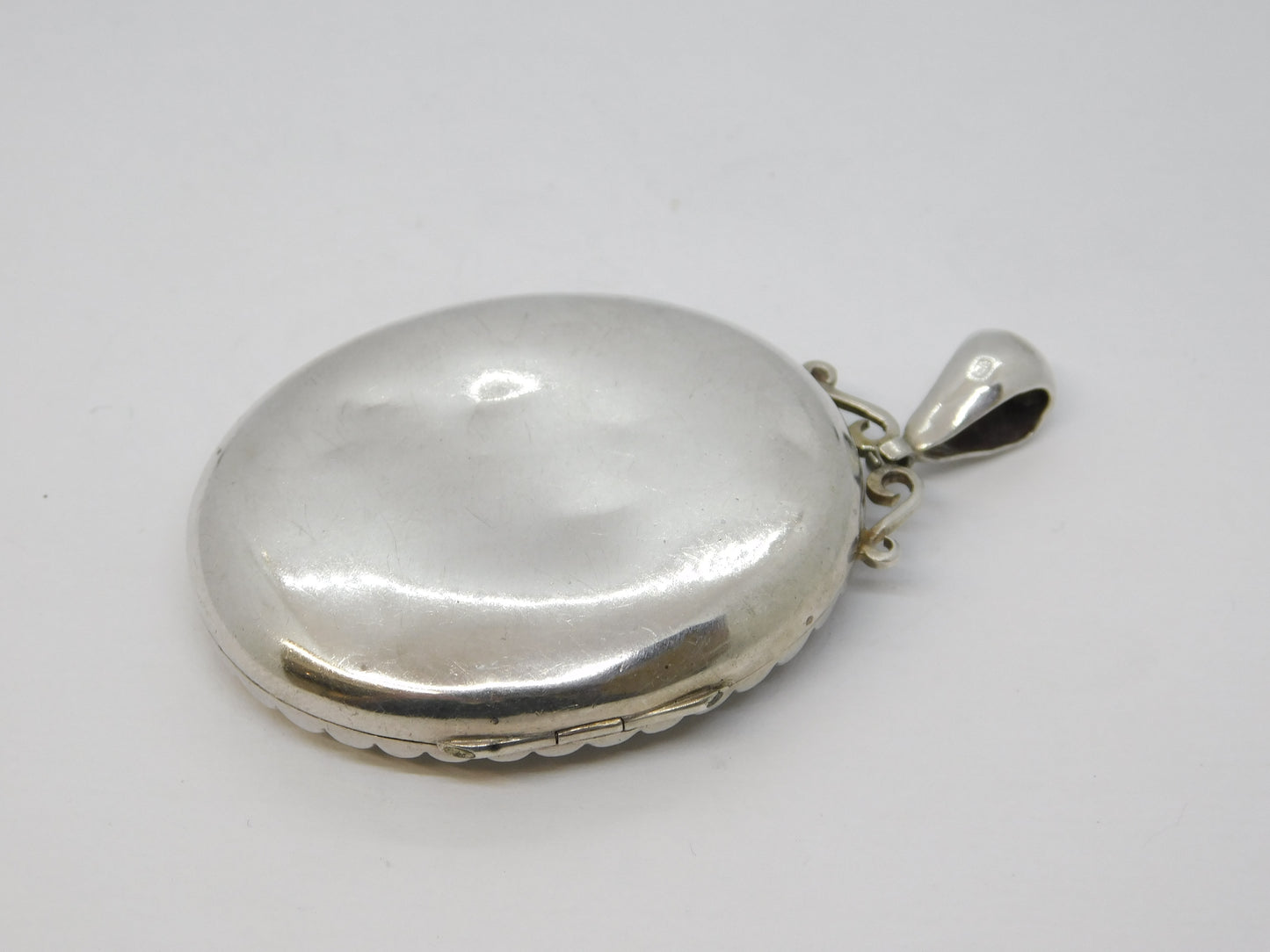 Victorian Sterling Silver & Gold Aesthetic Floral Sweetheart Locket Antique 1880