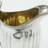 George III Sterling Silver Fluted Cream Jug Antique 1799 London
