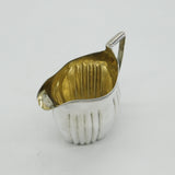 George III Sterling Silver Fluted Cream Jug Antique 1799 London