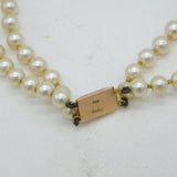Ciro 9ct Rose Gold Simulated Double-Strand Cultured Pearl Necklace Vintage c1950