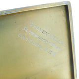 Sterling Silver Cigarette Case 'Sydney Hulls, Daily Express' Antique 1933 Deco
