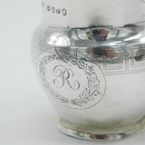 Sterling Silver Greek Key Pattern Cream Jug Antique 1806 London T. Wallis
