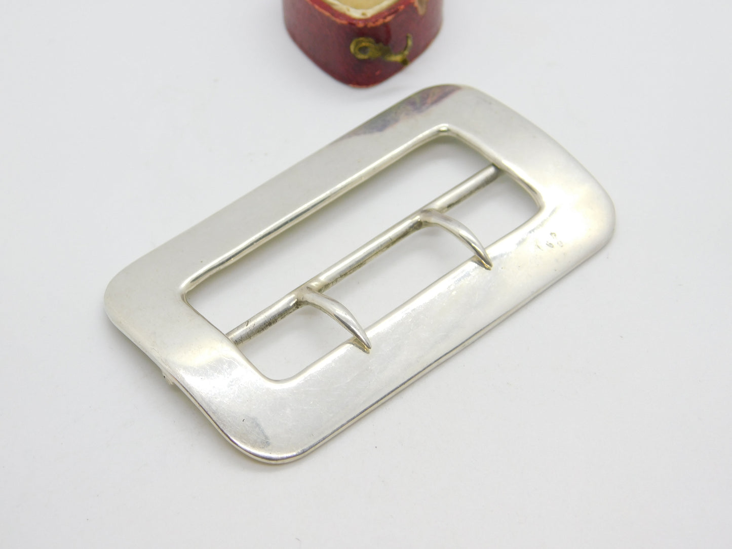 Victorian Sterling Silver Belt Buckle 1898 London Antique William Hutton & Sons