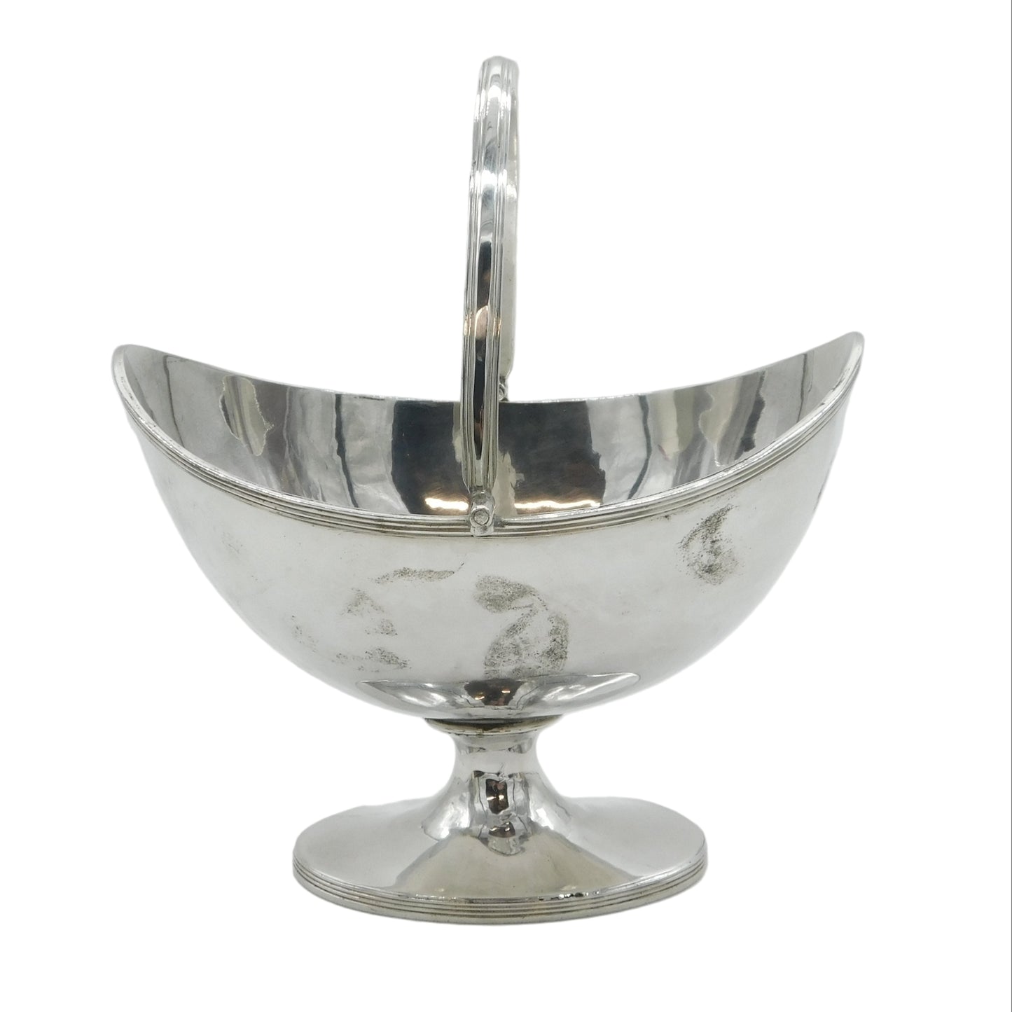 George III Sterling Silver Swing Handle Sugar Basket Antique 1797 London