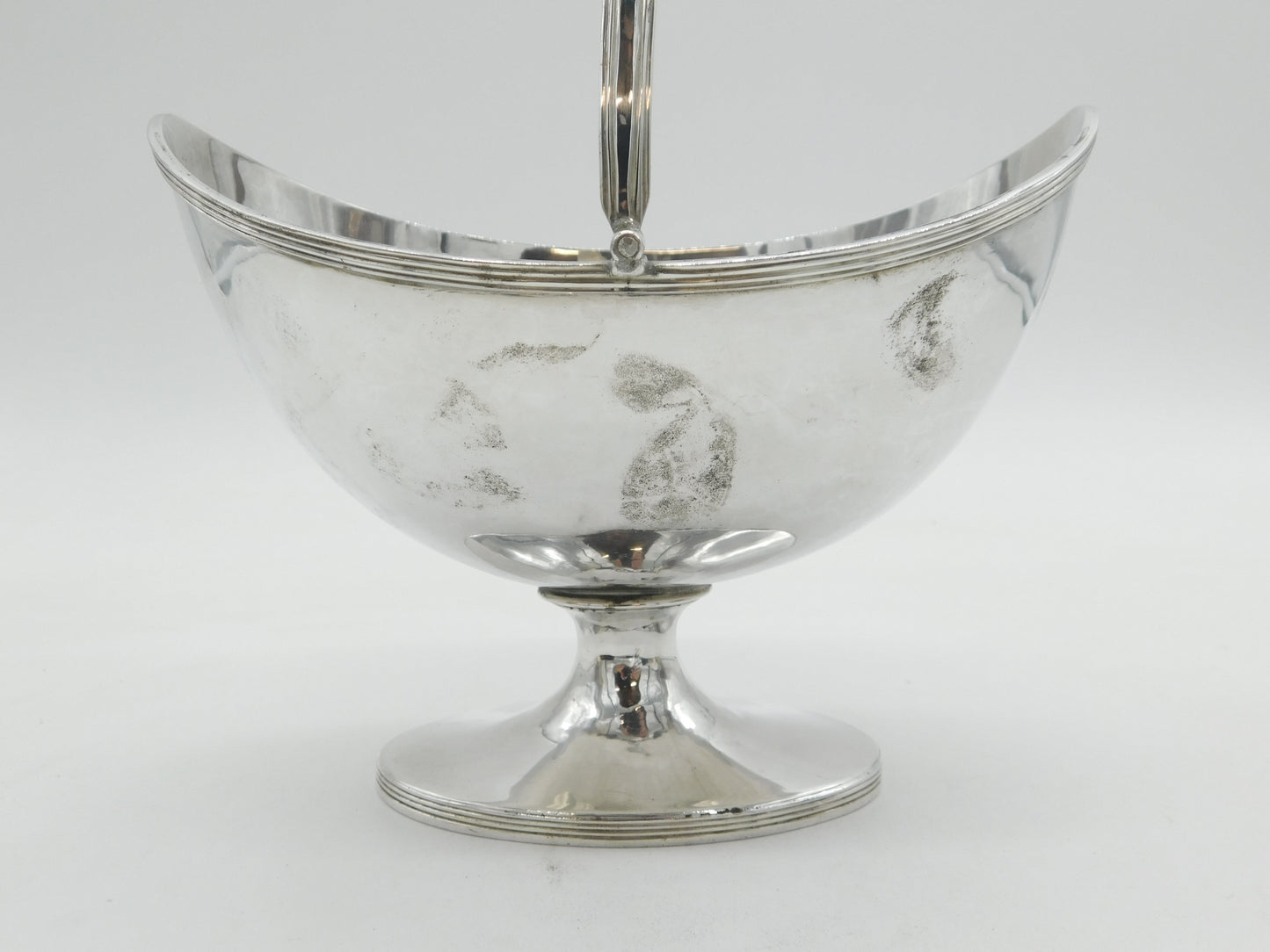 George III Sterling Silver Swing Handle Sugar Basket Antique 1797 London