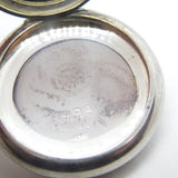 Sterling Silver Engine Turned Makeup Mirror Compact 1926 Birmingham Antique