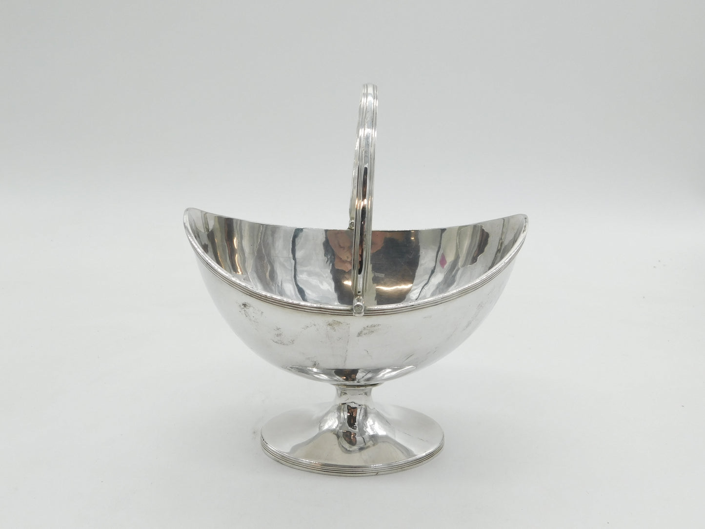 George III Sterling Silver Swing Handle Sugar Basket Antique 1797 London