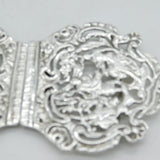 Victorian Sterling Silver Floral Nurses Buckle Antique 1897 Birmingham