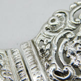 Victorian Sterling Silver Floral Nurses Buckle Antique 1897 Birmingham