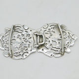 Victorian Sterling Silver Floral Nurses Buckle Antique 1897 Birmingham