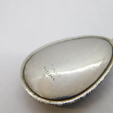 TLM Sterling Silver Morpho Butterfly Wing Set Island Drop Pendant Antique c1920