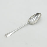 Queen Anne Britannia Silver Hanoverian Rat Tail Serving Spoon Antique 1702 London
