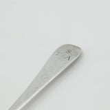 Queen Anne Britannia Silver Hanoverian Rat Tail Serving Spoon Antique 1702 London