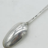 Queen Anne Britannia Silver Hanoverian Rat Tail Serving Spoon Antique 1702 London