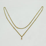 Victorian Pinchbeck Fancy Link Long Guard Muff Chain Necklace Antique c1860