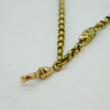 Victorian Pinchbeck Fancy Link Long Guard Muff Chain Necklace Antique c1860